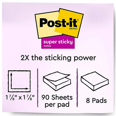 Post-it® Super Sticky Notes, 1 7/8